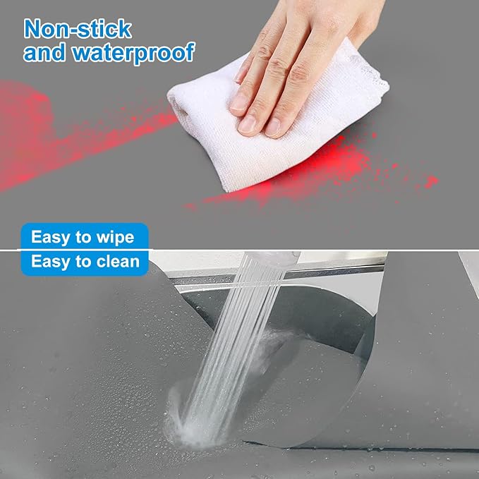 AECHY Silicone Mat for Kitchen Counter, 27.5" x 16.5" x 0.08", Dark Gray | Heat Resistant, Nonslip, Multipurpose Countertop Protector, Shipped Rolled Up - Image 6