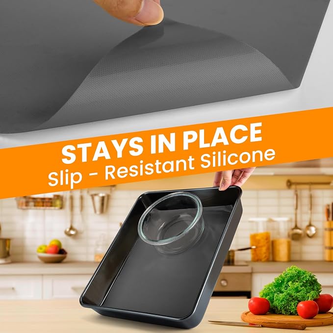 Silicone Baking Mat Roll- Cut To Size Silicone Mat - Reusable Baking Mat, Silicone Pastry Mats for Rolling Dough, Non Stick Food Grade Silicone Sub Mat Roll, Kitchen Counter Mat - Image 5