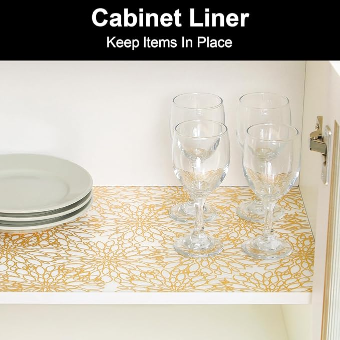 Cooyes Shelf and Drawer Liners for Kitchen Cabinets, Non Adhesive Liner - Image 4