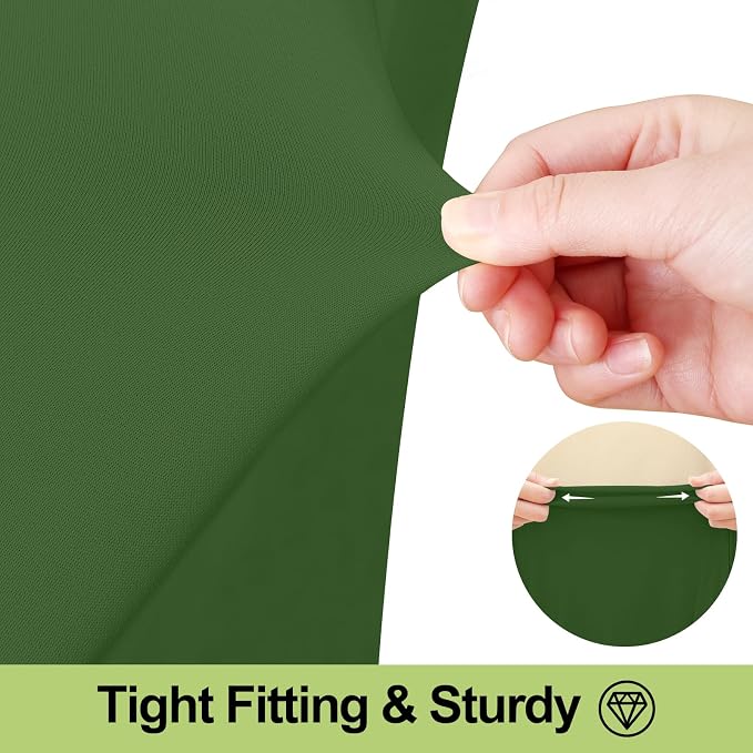 Smiry Spandex Elastic Fitted Table Cloth Skirt for 6FT Rectangle Table - Image 3