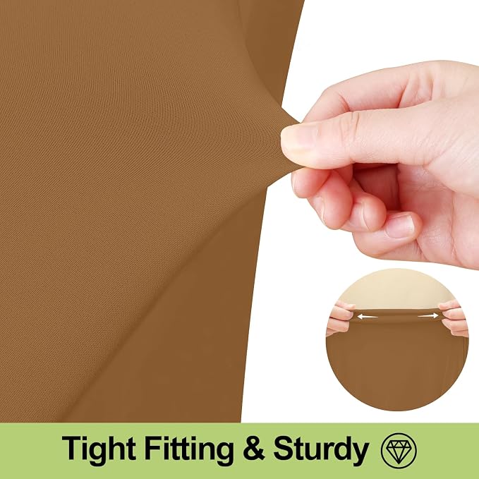 Smiry 2 Pack Spandex Elastic Fitted Table Cloth Skirt for 6FT Table - Image 3
