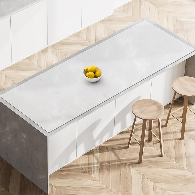 Ultibe Silicone Mats for Kitchen Counter, 78.7''x23.6''(200cmx60cm) Largest Heat Resistant Counter Mat Kitchen Island Waterproof Thicken Non-Slip Countertop Protector Mat, Semitransparent by WelcometoULTIBE