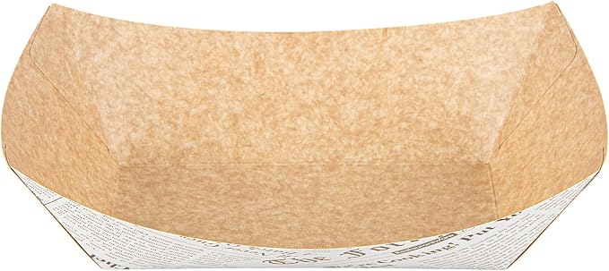 Restaurantware Paper lb Newsprint Food Tray Boat, 50 Pack - Image 11
