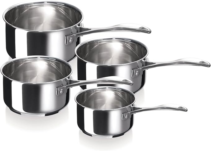 Beka Chef 4-piece Stainless Steel Saucepan Set (14-16 - 18-20 cm) by Unknown