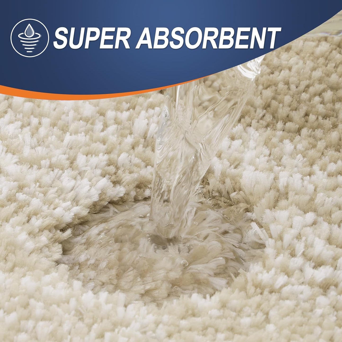 OLANLY Bathroom Runner Rugs 47x24, Extra Soft Absorbent Microfiber Bath Rugs, Rubber Backing, Quick Dry, Machine Washable Bath Mats for Bathroom Floor, Tub and Shower, Home Decor Accessories, Tan