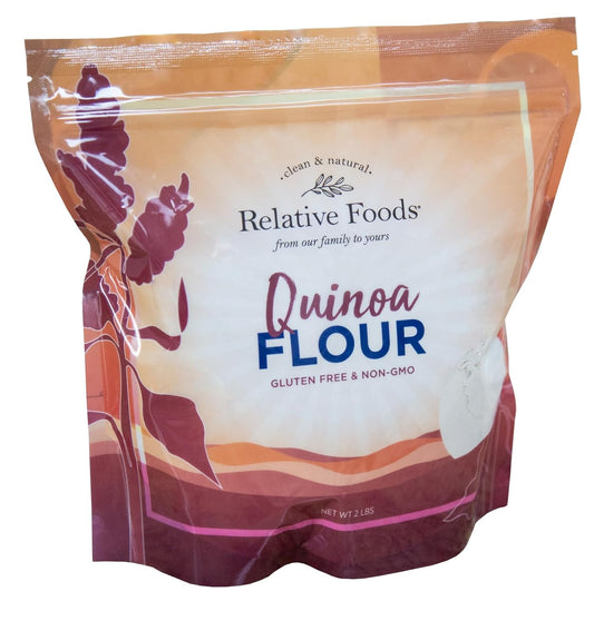 Relative Foods Quinoa Flour – 2 lb | Naturally Gluten Free, Non-GMO | Finely Milled Ancient Grain | Plant-Based Flour for Baking and Cooking.
