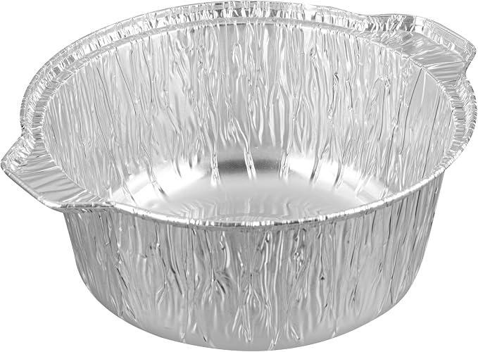 Foil Lux 60 Ounce Pans And Lids, 100 Disposable Pots With Lids - Oven-Ready, Stove Compatible, Aluminum Foil Baking Pans, Freezable, For Outdoor Camping, Vacation, Picnic, And More - Restaurantware - Image 15