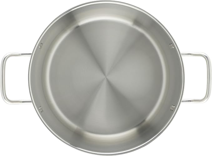 Winco Silver 12 qt Stainless Steel Stock Pot with Cover - Image 5