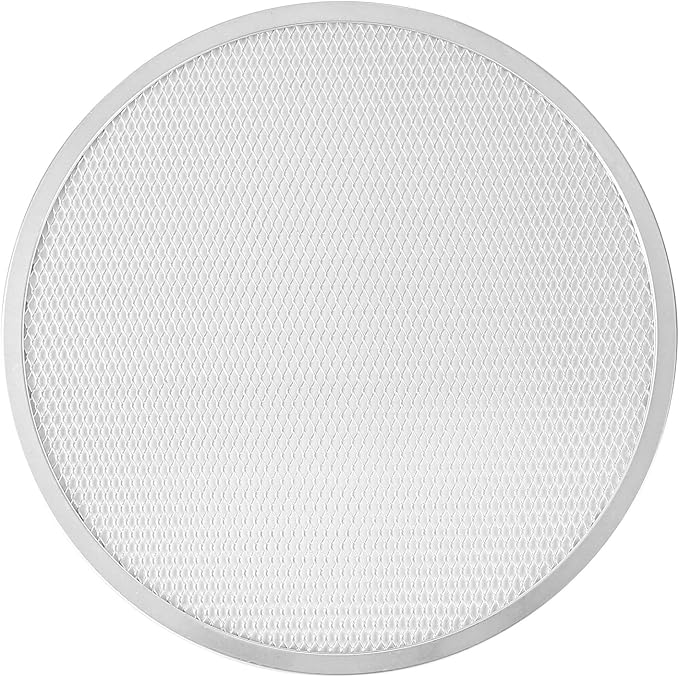 Restaurantware 13 Inch Aluminum Pizza Screen Pack of 72 Mesh Baking Tool For Crispy Crust, Lightweight Stackable Seamless Rim Rust-Resistant Baking Screen, Reusable for Pizzerias, Home Oven Use - Image 10