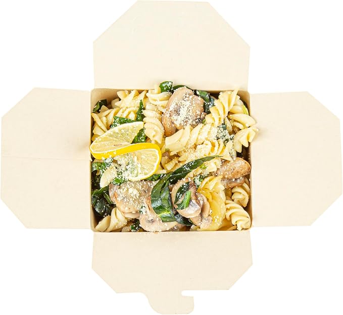 Restaurantware 32 oz Paper Round Noodle Take Out Container, 200 Ct - Image 7