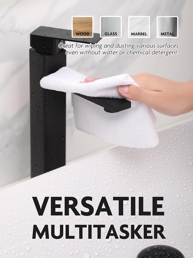 Fantasticlean Microfiber Cleaning Cloth Roll- 30 Sheets, 12" x 12" (White) - Image 5