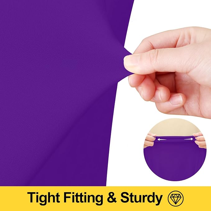 Smiry Spandex Elastic Fitted Table Cloth Skirt for 6FT Rectangle Table - Image 3
