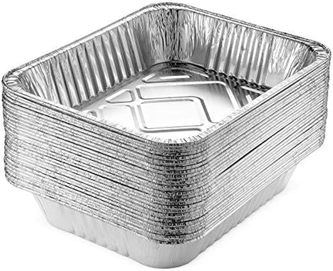 Tiger Chef Aluminum Foil Pans - Disposable Freezer to Oven Safe Containers for Takeout, Baking, Cooking, Storing and Freezing (40, 9 x 13 with Aluminum Lids) - Image 6