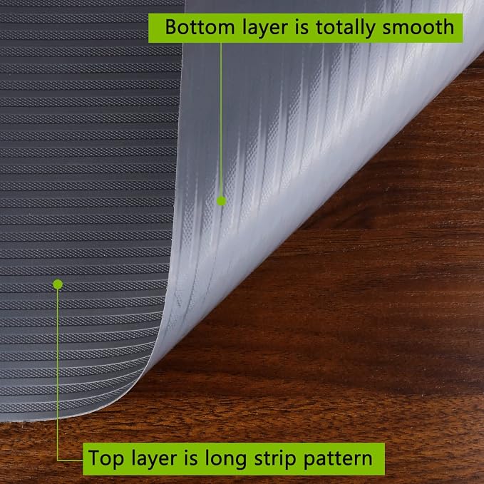 Anze Non Adhesive Shelf Liner for Kitchen Cabinets, Gray, 23.6 x 157.5 in - Image 2