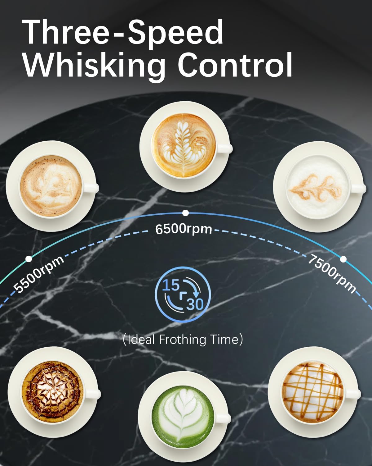 Rechargeable Milk Frother with Stand, Electric Frother Wand Handheld Coffee Foam Maker Detachable Stainless Steel Whisk Drink Mixer Foamer for Latte, Cappuccino, Hot Chocolate, Egg (Silver)