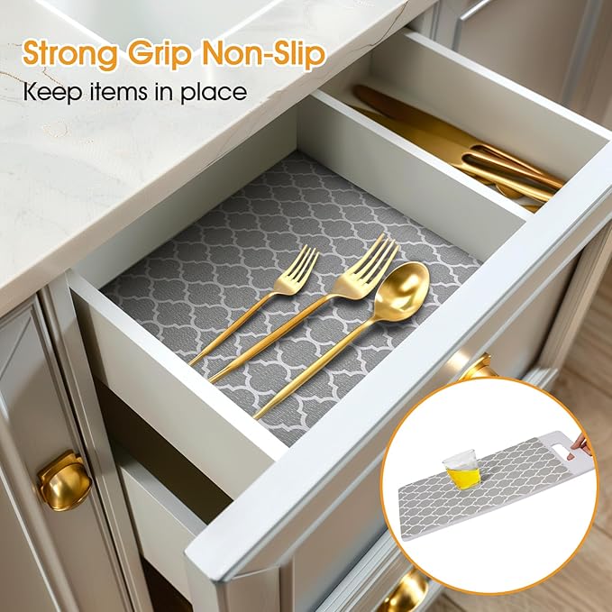 Shelf and Drawer Liner for Kitchen Cabinet Non-Adhesive Non Slip - Image 2