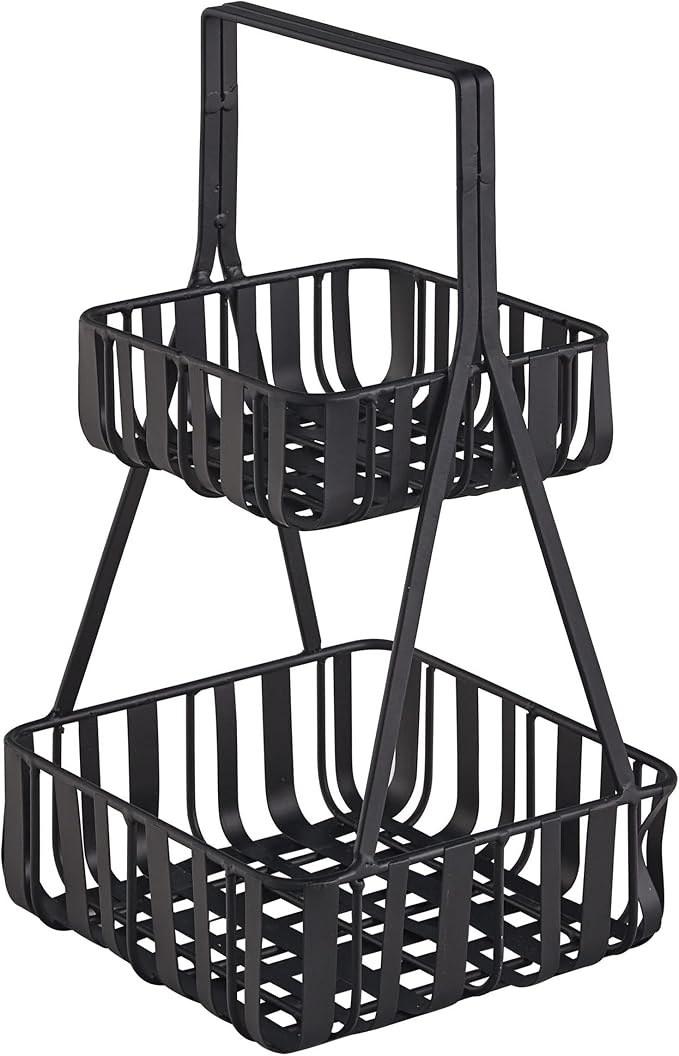 Park Designs Spencer 2-Tier Napkin Holder 12.5", Black by ParkDesigns