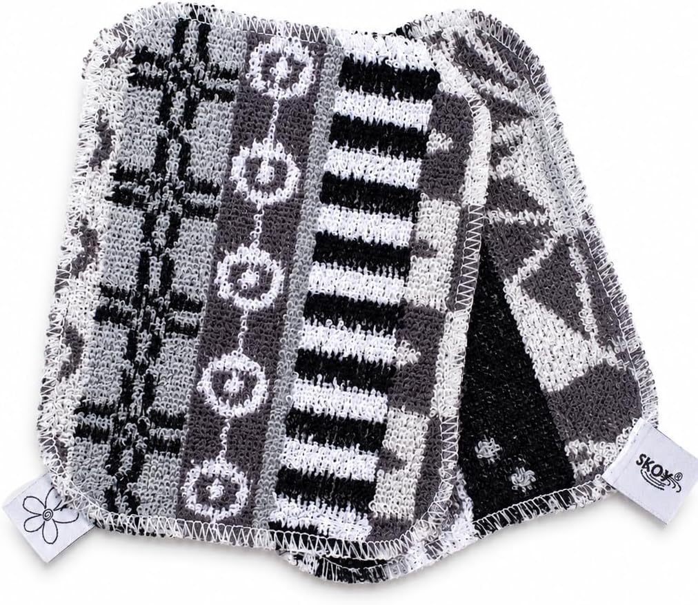 Skoy Scrub, 2-pack Reusable, Non-Scratching Dish Scrubber for Kitchen and Household Cleaning, Planet-Friendly, Dishwasher Safe Soft Scrub, Monochromatic Colors by Skoy