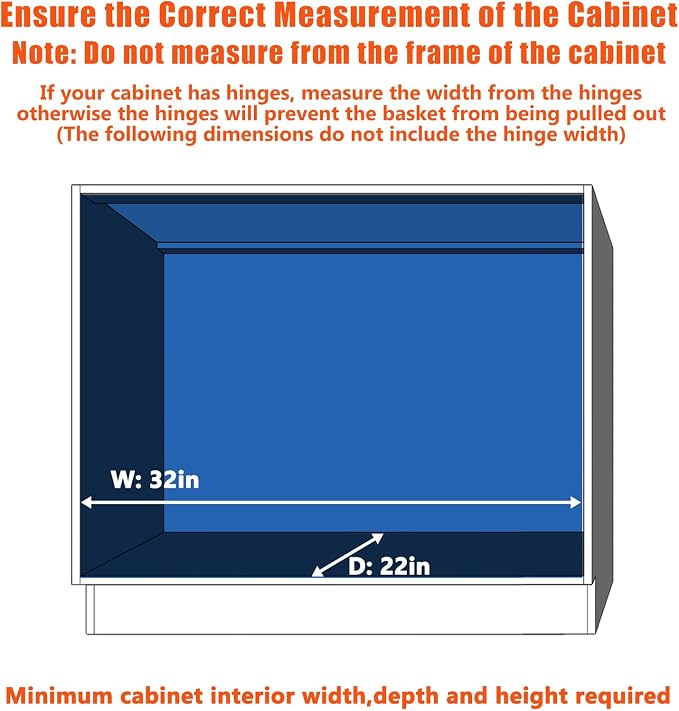 ROOMTEC Pull Out Cabinet Organizer, Slide Out Shelves 31" W x 21" D, Heavy Duty Kitchen Cabinet Organizers, Neutral - Image 4