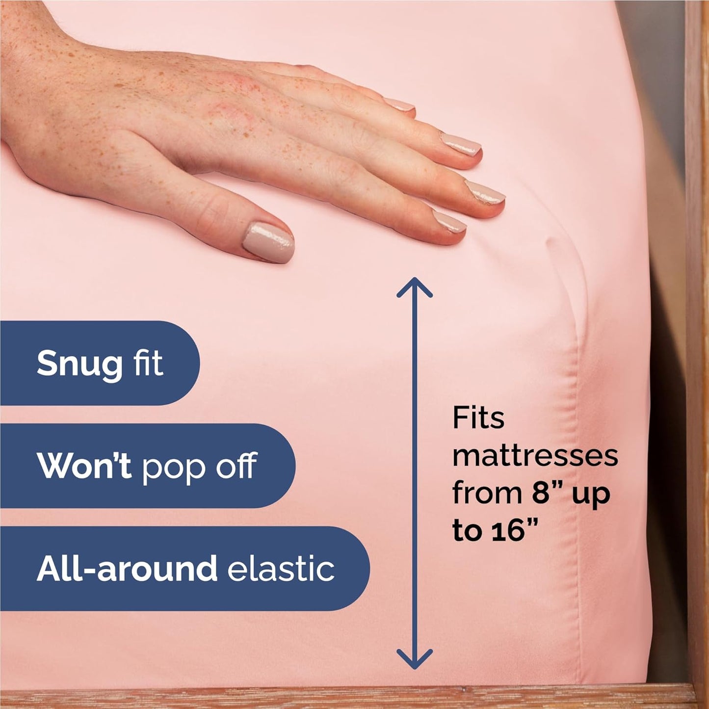 Twin XL Size 3 Piece Sheet Set - Comfy Breathable & Cooling Bed Sheets Set - Hotel Luxury Bedding for Women, Men, Kids, Teens, Boys & Girls - Deep Pockets, Soft, Wrinkle Free - Oeko-Tex - Baby Pink