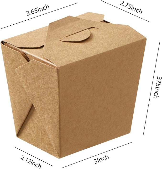 Kraft Paper To Go Boxes, Take Out Food Containers Greaseproof and Heavy Duty, Disposable To Go Containers for Restaurant, Catering and Party (16oz, 450pack) - Image 2