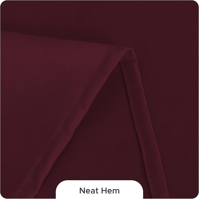 Fitable 8 Pack Burgundy Tablecloths 60x102 Inch for 6 Ft Rectangle Tables - Image 8