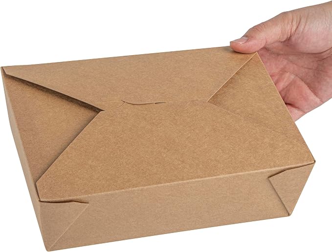 Restaurantware Bio Tek 8.5 x 6.3 x 2.5 Inch Food Containers 50 Durable Noodle Boxes - Disposable Sustainable Kraft Paper 17-Ounce Takeout Boxes Rectangle For Takeouts Or Picnics - Image 13