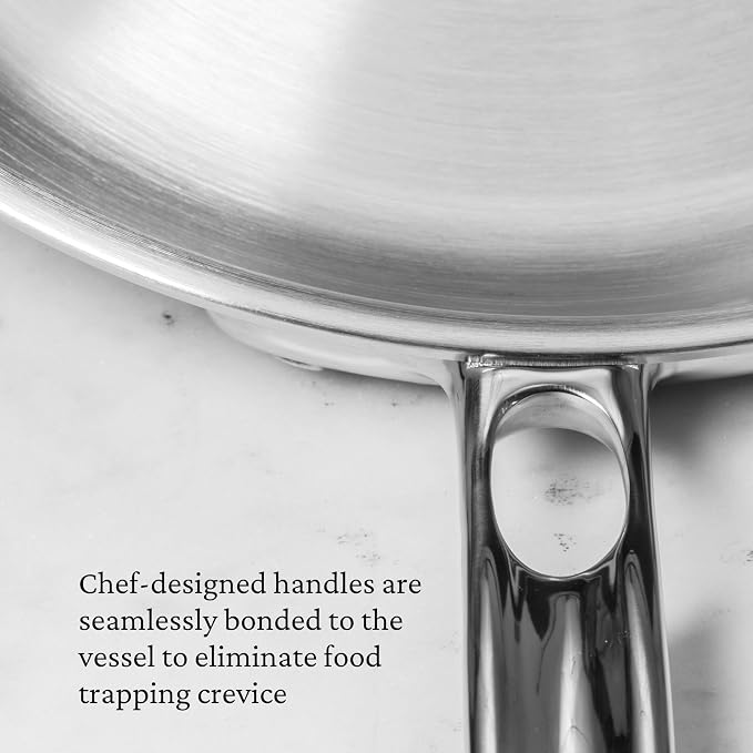 Thomas Keller Insignia by Hestan - Stainless Steel 7 Piece Cookware Set, Induction Cooktop Compatible - Image 5