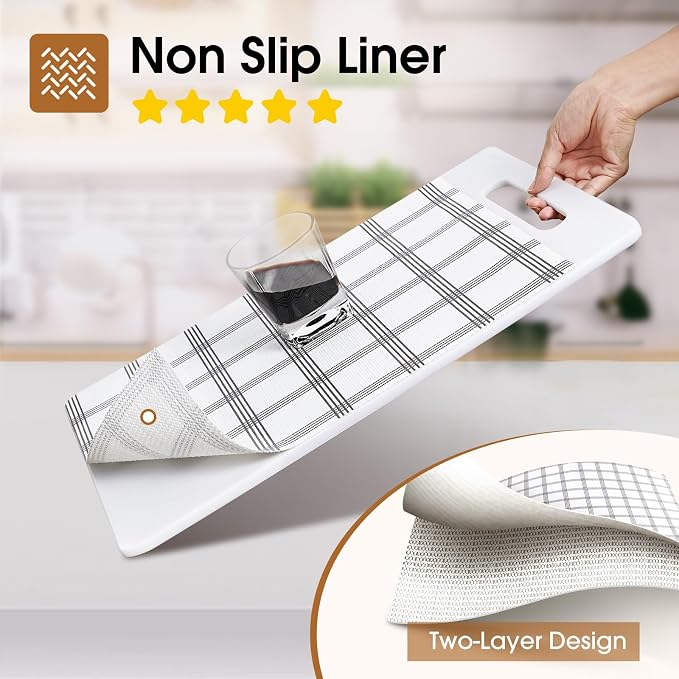 Beautysaid Shelf and Drawer Liner for Kitchen Cabinet Non Adhesive Non Slip - Image 2