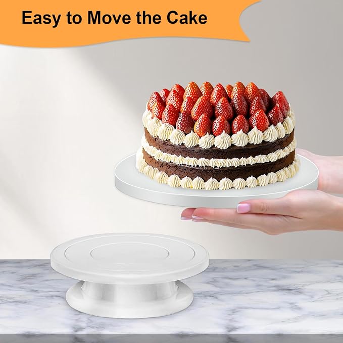 12 PCS Cake Drums 12 Inch Round, 1/2 Inch Thick Cake Boards, Food-Grade White Cardboard Cake Bases for Layer Cakes, Weddings, Birthdays & Bakery Use - Image 7