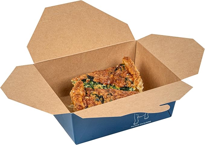 Restaurantware-Bio Tek 6.7 x 5.5 x 2.6 Inch Food Containers, 200 Durable Takeaway Boxes - Disposable, Sturdy, Frenchie Paper 45 Ounce Takeout Boxes, Rectangle, For Takeouts And Delivery, Or Picnics - Image 10