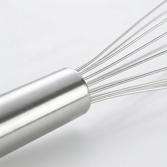 Set of 6 Whisks, Stainless Steel Hand Whisks, Professional Balloon Whisks, Whisks in 8 Inches, 10 Inches, 12 Inches - Image 9