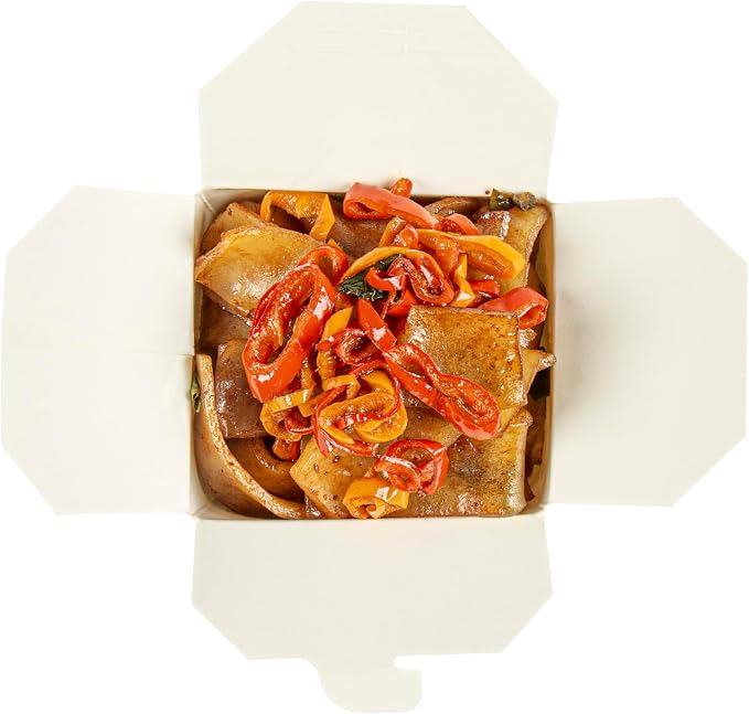 Restaurantware 32 oz Round White Paper Noodle Take Out Container, 200 Pack - Image 16