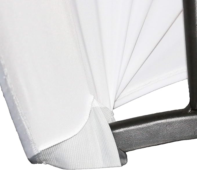 YOUR CHAIR COVERS Rectangular Spandex Table Covers 4ft Fitted Tablecloth Wedding Event Patio Decorations Elastic Fabric Stretch Tables Cover for 4 ft Folding Table (Black) - Image 4