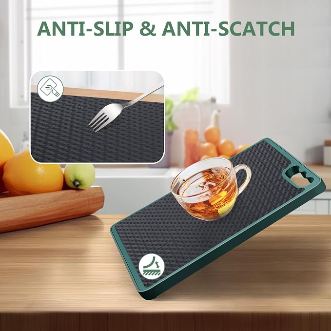 Shelf Liners, Non-Adhesive Drawer Liner, Waterproof & Oil-Proof Kitchen Cabinet Cupboard Liner Plastic EVA Material BPA Free Fridge Liner Mats Paper Protector for Shelves (Black/12in x 240in) - Image 4