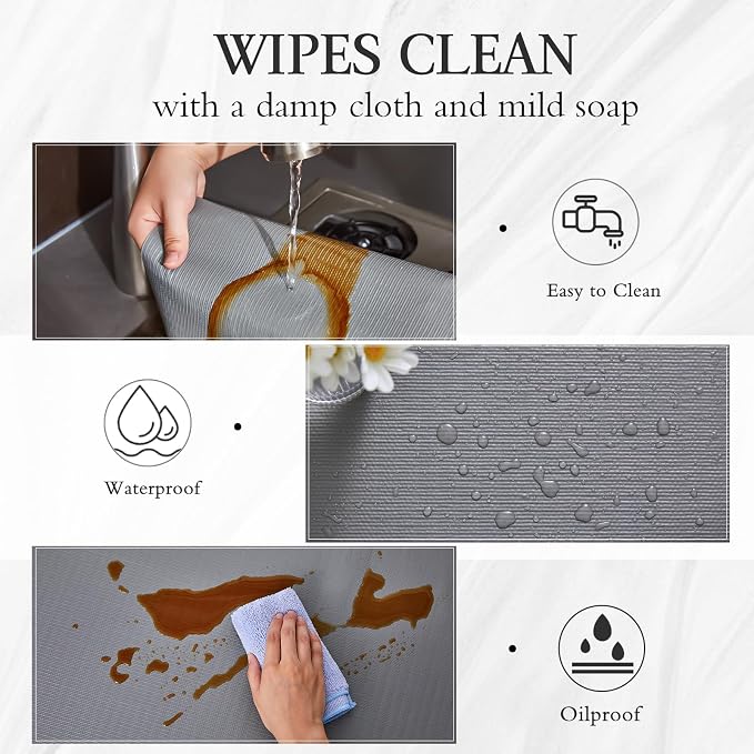 Beautysaid Shelf and Drawer Liner for Kitchen Cabinet Non Adhesive Non Slip - Image 9