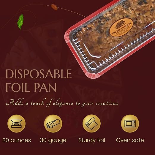 KitchenDance Disposable Aluminum Closable Loaf Pan with Plastic Lids, 2 Pounds, Red, 1850P - Image 5