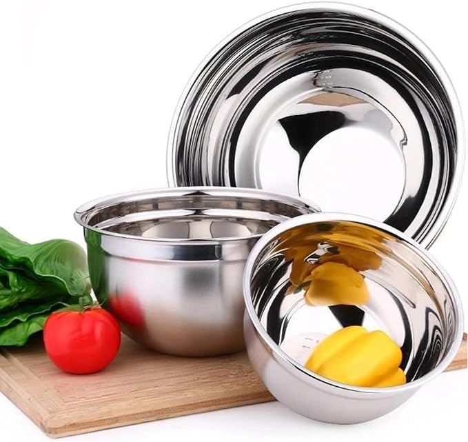 YBM HOME Heavy Duty Professional Stainless Steel Mixing Bowl – Commercial Grade Deep Prep & Serving Bowl for Baking, Cooking, Dough Mixing & Food Prep, Dishwasher Safe, 14.5 Quarts - Image 6