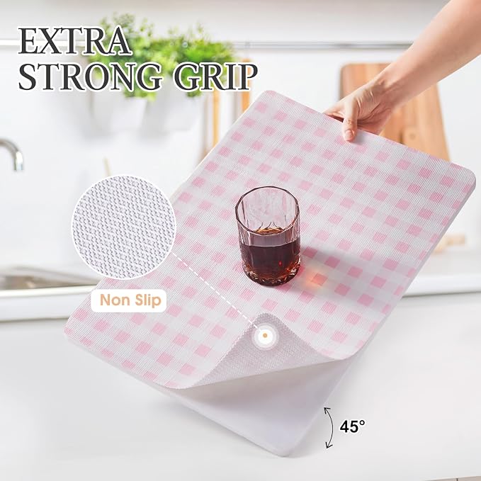 Beautysaid Shelf and Drawer Liner for Kitchen Cabinet Non Adhesive Non Slip - Image 2