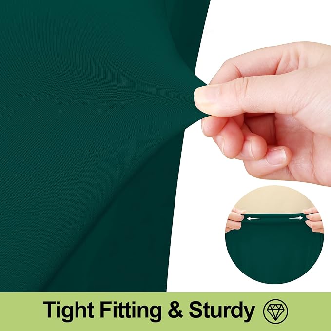 Smiry Spandex Elastic Fitted Table Cloth Skirt for 4FT Rectangle Table - Image 3
