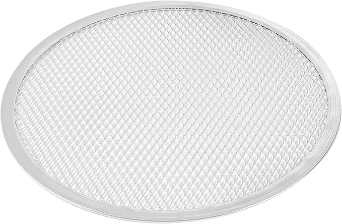 Restaurantware 13 Inch Aluminum Pizza Screen Pack of 72 Mesh Baking Tool For Crispy Crust, Lightweight Stackable Seamless Rim Rust-Resistant Baking Screen, Reusable for Pizzerias, Home Oven Use by Restaurantware