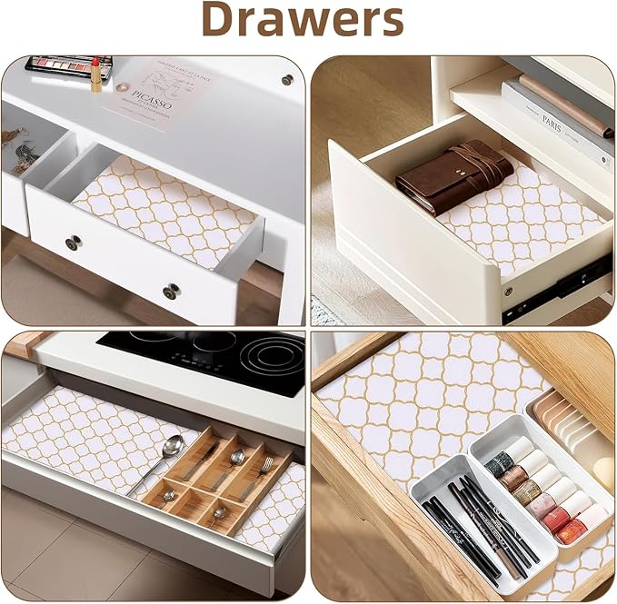 Shelf Drawer Liners for Kitchen Cabinets 12 in X 30 Ft Drawer Liner - Image 5