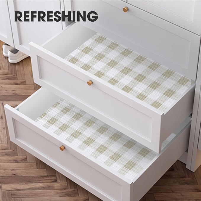 Beautysaid Shelf and Drawer Liner for Kitchen Cabinet Non Adhesive Non Slip - Image 8