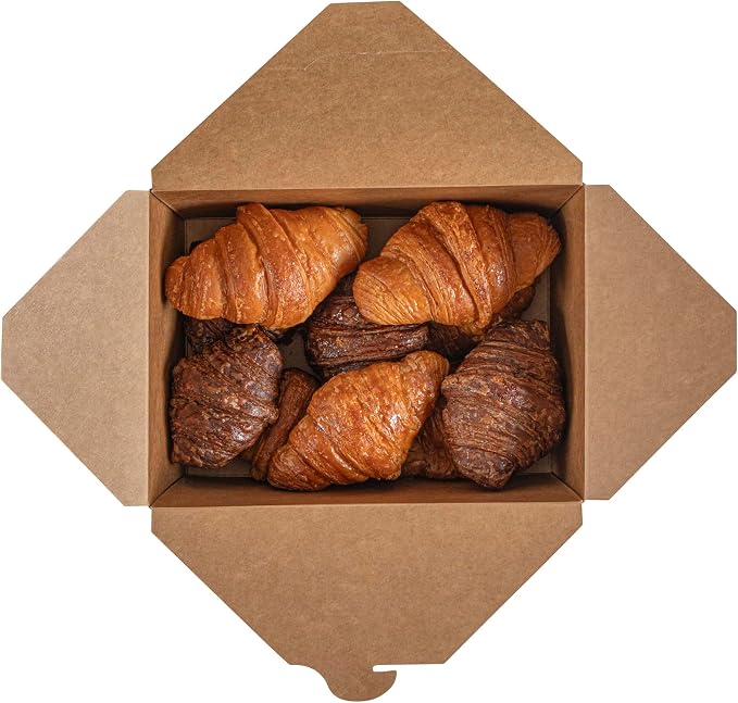 Restaurantware Bio Tek 98 Ounce Take Out Boxes 200 To Go Lunch Boxes - Tab-Lock Closure Heat-Tolerant Newsprint Paper Disposable Lunch Boxes Greaseproof For Hot And Cold Foods - Image 12