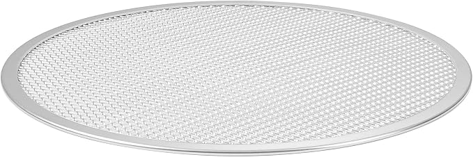 Restaurantware 13 Inch Aluminum Pizza Screen Pack of 72 Mesh Baking Tool For Crispy Crust, Lightweight Stackable Seamless Rim Rust-Resistant Baking Screen, Reusable for Pizzerias, Home Oven Use - Image 9