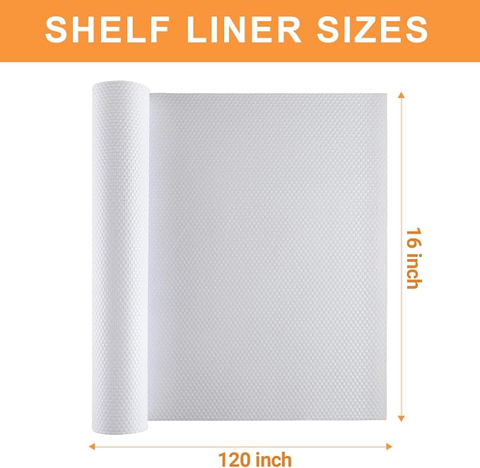 Shelf Liner for Kitchen Cabinets 16": Waterproof Drawer Liner 16"W x 120"L - Image 9