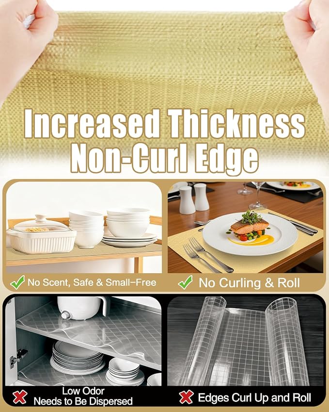 Drawer and Shelf Liners for Kitchen Cabinets Non-Adhesive - Image 4