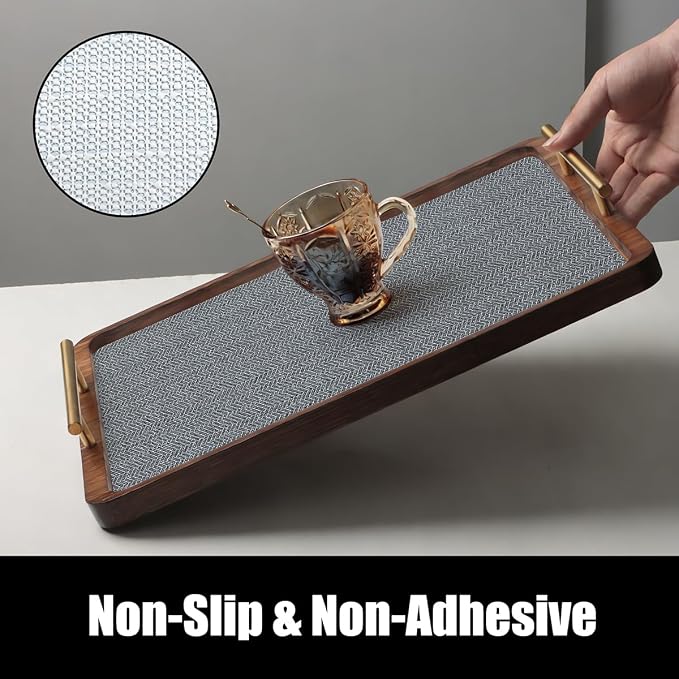 Grey Shelf Liner for Kitchen Cabinets Non-Adhesive 12IN x 10FT - Image 3