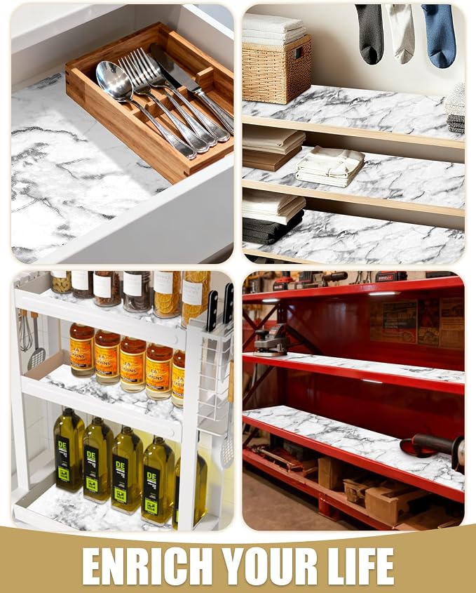 Drawer and Shelf Liners for Kitchen Cabinets Non-Adhesive - Image 8