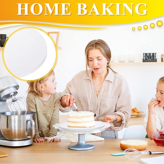 Bokon 12 Inch 50 Pcs Round Cake Boards,White - Image 4